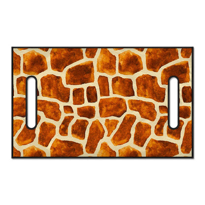 Brown Watercolor Giraffe Pattern Print Golf Cart Seat Cover
