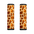 Brown Watercolor Giraffe Pattern Print Handle Covers
