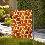 Brown Watercolor Giraffe Pattern Print House Flag