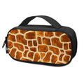 Brown Watercolor Giraffe Pattern Print Portable Cooler Travel Case