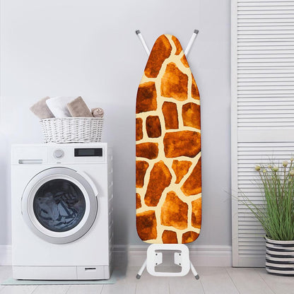 Brown Watercolor Giraffe Pattern Print Ironing Board Cover