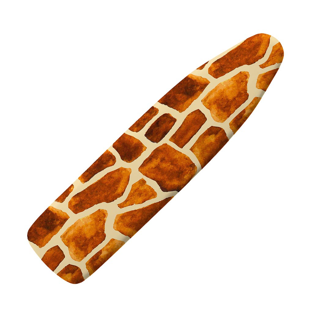 Brown Watercolor Giraffe Pattern Print Ironing Board Cover