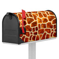 Brown Watercolor Giraffe Pattern Print Mailbox Cover