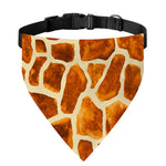 Brown Watercolor Giraffe Pattern Print Over The Collar Dog Bandana
