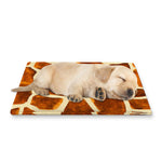 Brown Watercolor Giraffe Pattern Print Pet Cooling Mat Cover
