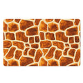 Brown Watercolor Giraffe Pattern Print Polyester Doormat