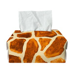 Brown Watercolor Giraffe Pattern Print Rectangle Tissue Box Cover