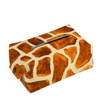 Brown Watercolor Giraffe Pattern Print Rectangle Tissue Box Cover