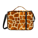 Brown Watercolor Giraffe Pattern Print Shoulder Strap Bible Bag