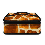 Brown Watercolor Giraffe Pattern Print Small Lunch Bag