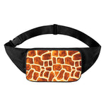 Brown Watercolor Giraffe Pattern Print Waist Bag