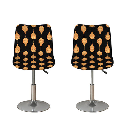 Buddha Pattern Print Bar Stool Covers