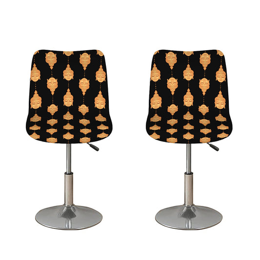 Buddha Pattern Print Bar Stool Covers
