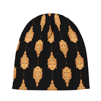 Buddha Pattern Print Beanie