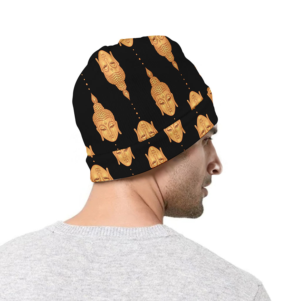 Buddha Pattern Print Beanie