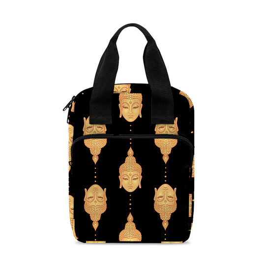 Buddha Pattern Print Bible Tote Bag
