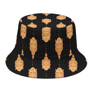 Buddha Pattern Print Bucket Hat