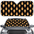 Buddha Pattern Print Car Windshield Sun Shade