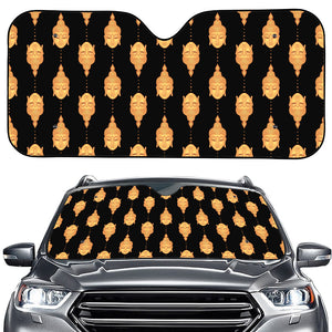 Buddha Pattern Print Car Windshield Sun Shade