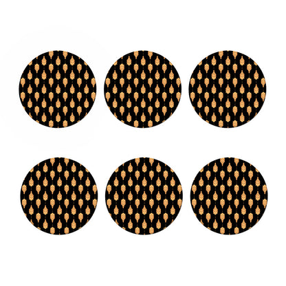 Buddha Pattern Print Coaster Set