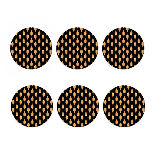 Buddha Pattern Print Coaster Set