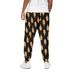 Buddha Pattern Print Cotton Pants