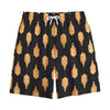 Buddha Pattern Print Cotton Shorts