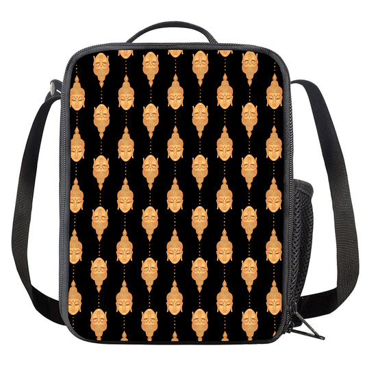 Buddha Pattern Print Crossbody Lunch Bag