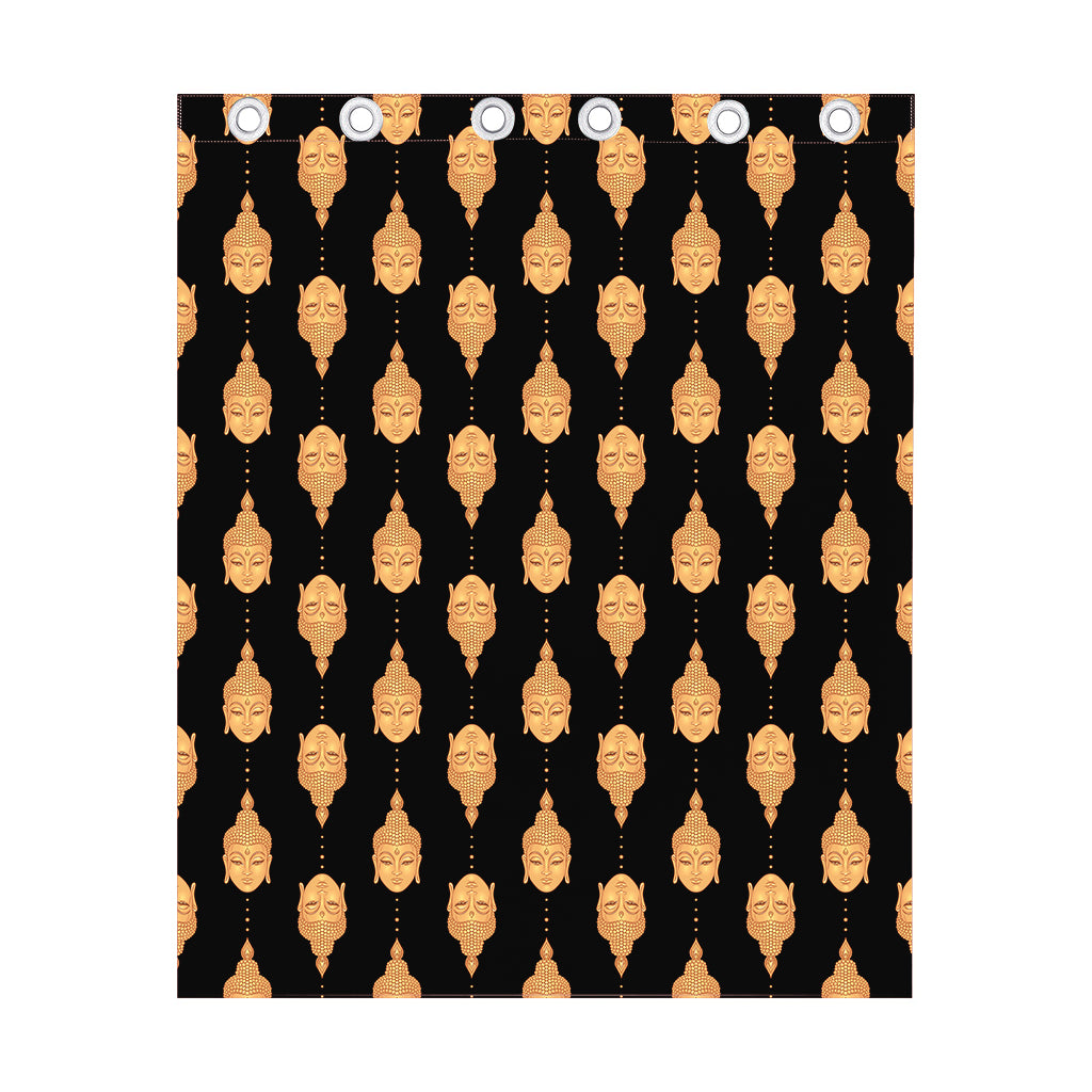 Buddha Pattern Print Curtain