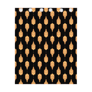 Buddha Pattern Print Curtain