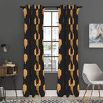 Buddha Pattern Print Curtain