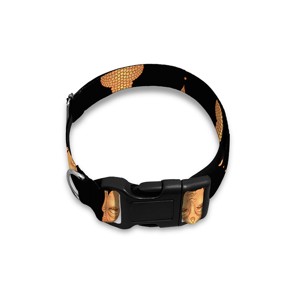 Buddha Pattern Print Dog Collar