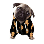 Buddha Pattern Print Dog Zip Up Hoodie