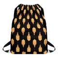 Buddha Pattern Print Drawstring Backpack