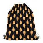 Buddha Pattern Print Drawstring Bag