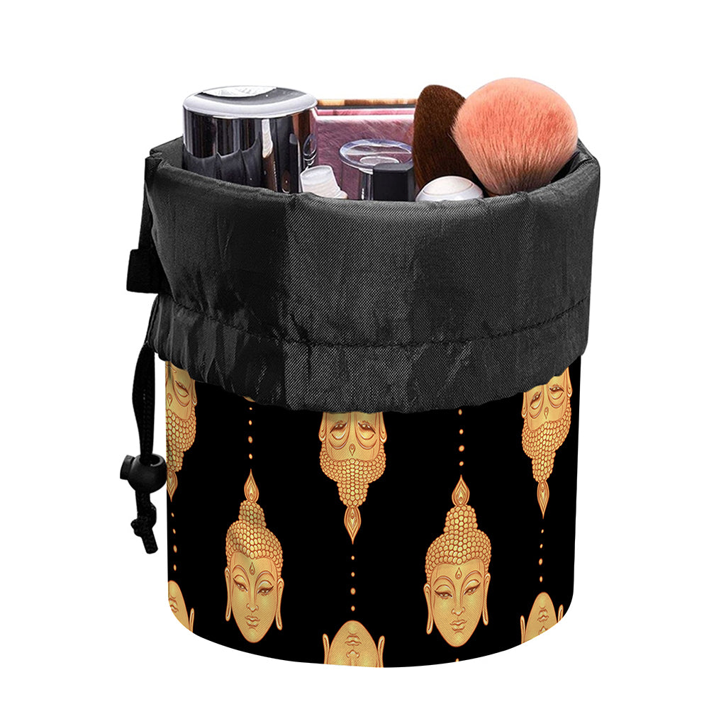 Buddha Pattern Print Drawstring Makeup Bag
