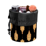 Buddha Pattern Print Drawstring Makeup Bag