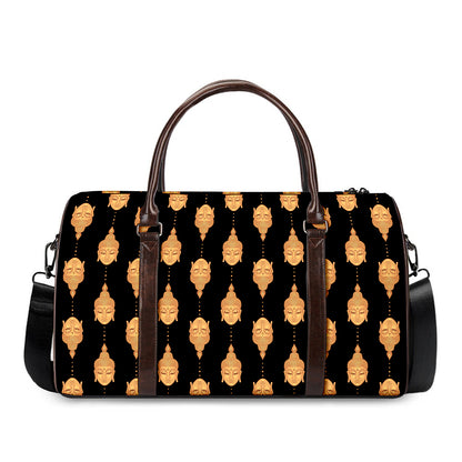Buddha Pattern Print Duffle Bag