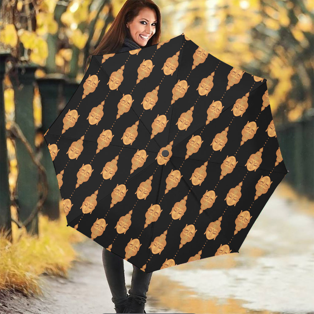 Buddha Pattern Print Foldable Umbrella