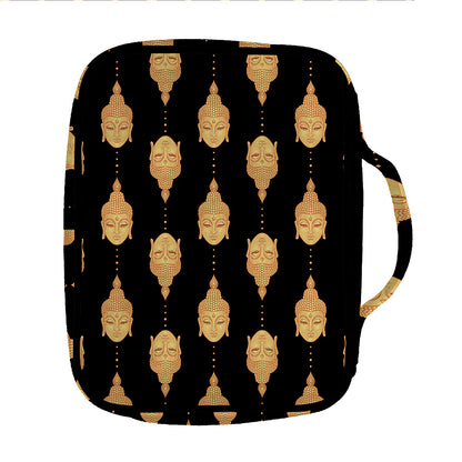 Buddha Pattern Print Front Pocket Bible Bag