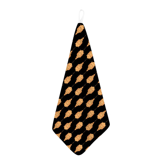 Buddha Pattern Print Hand Towel