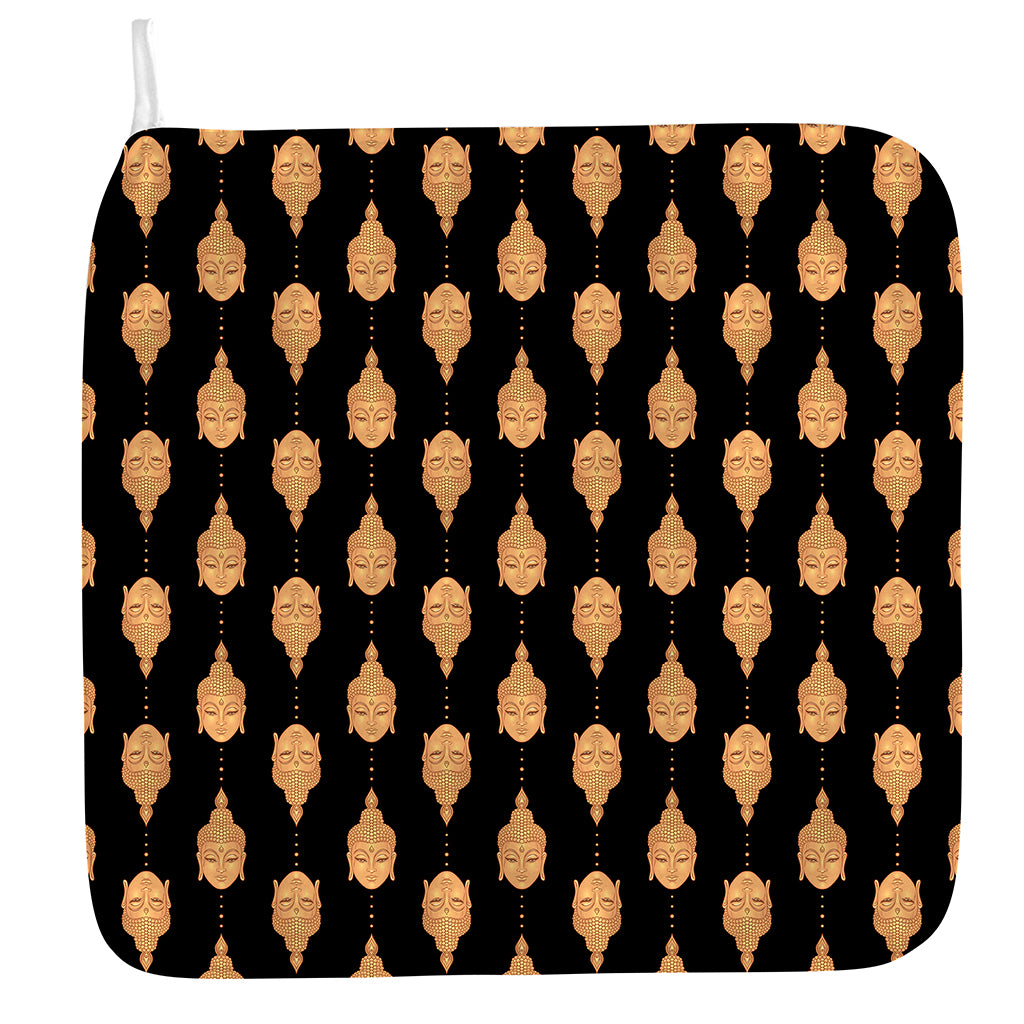Buddha Pattern Print Hand Towel