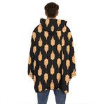 Buddha Pattern Print Hoodie Blanket