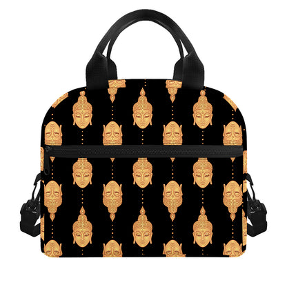 Buddha Pattern Print Insulated Lunch Bag