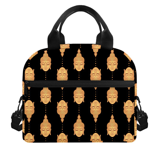 Buddha Pattern Print Insulated Lunch Bag