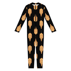 Buddha Pattern Print Jumpsuit