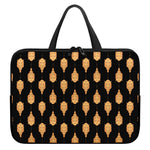 Buddha Pattern Print Laptop Sleeve With Handle