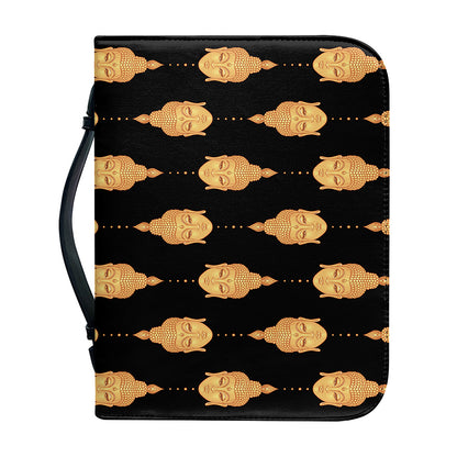 Buddha Pattern Print Leather Bible Cover