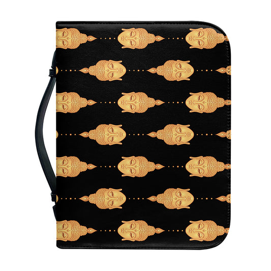 Buddha Pattern Print Leather Bible Cover