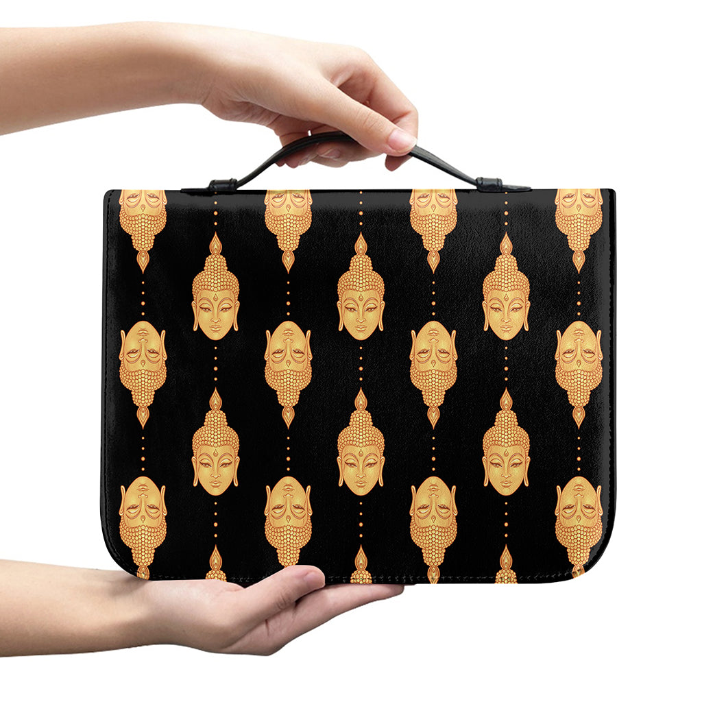 Buddha Pattern Print Leather Bible Cover